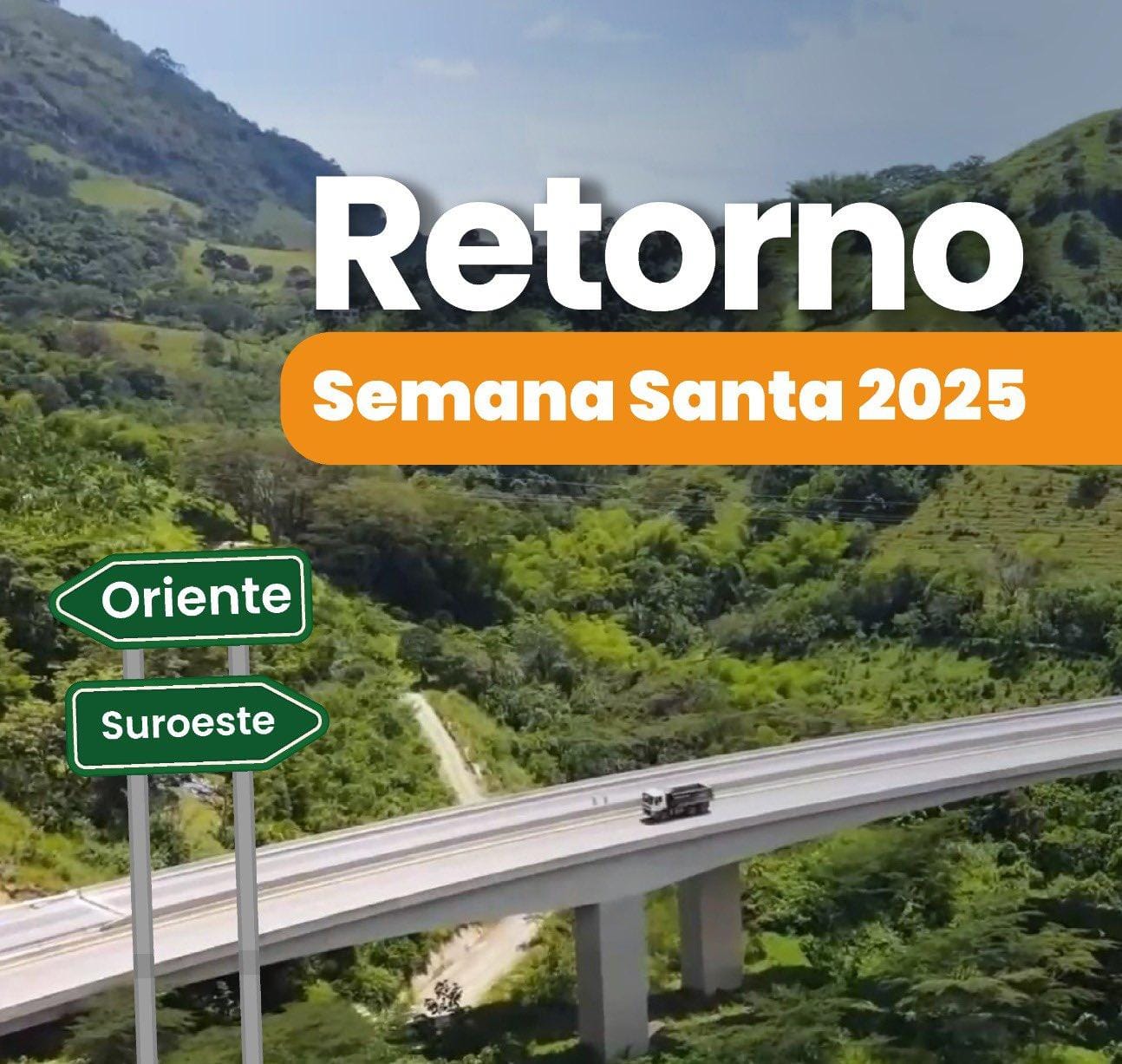 Así funcionará la operación retorno de Semana Santa en las vías de Antioquia durante este fin de semana