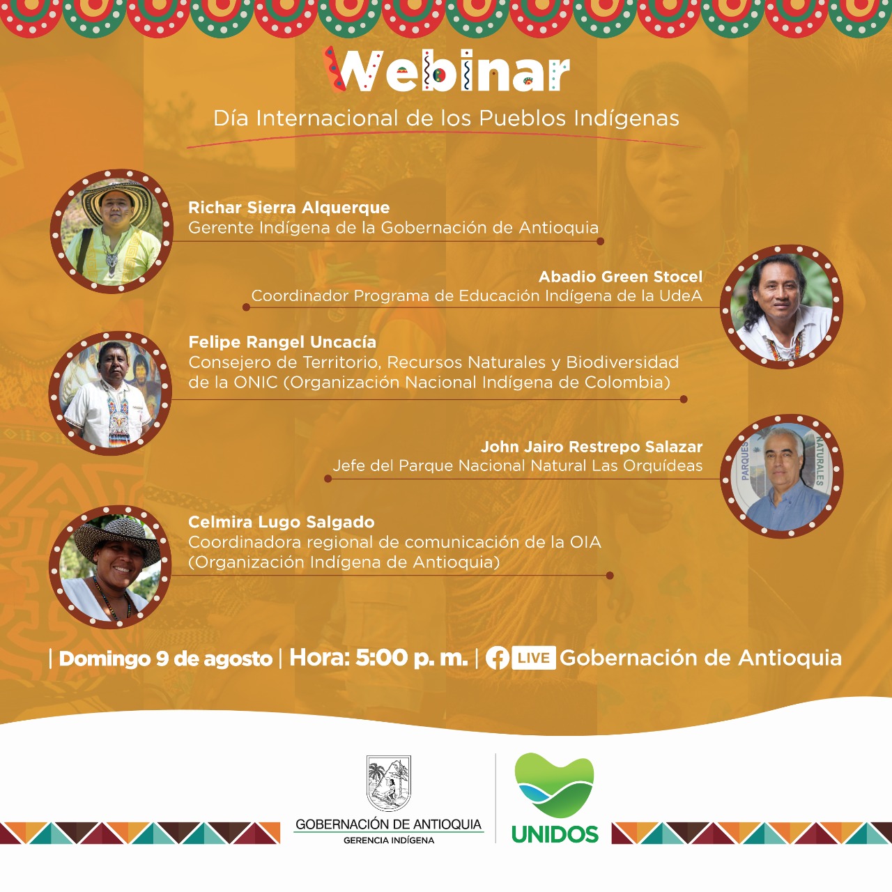 Invitación: Buen vivir – bianibaita, UNIDOS con los indígenas en su día