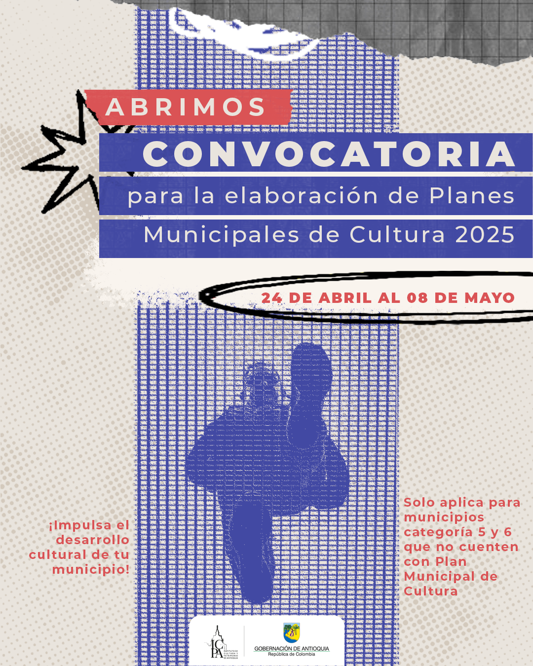 El ICPA abre convocatoria para elaborar Planes Municipales de Cultura 2025 en Antioquia