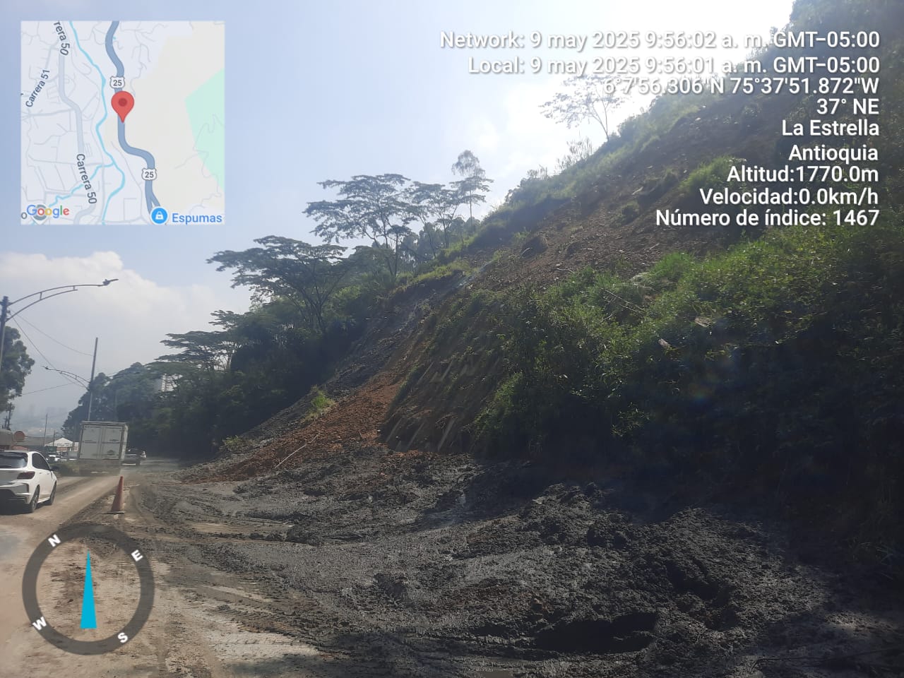 Dagran hace un llamado urgente al Gobierno Nacional para intervenciones correctivas en puntos críticos de vía nacional en Antioquia