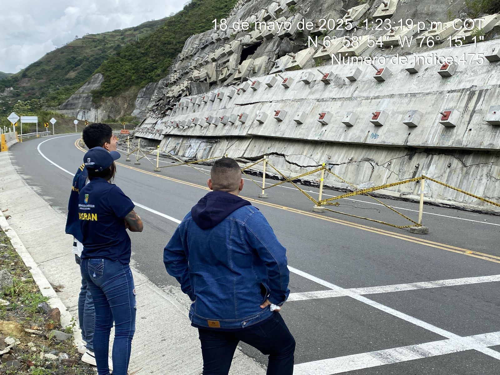 Dagran hace llamado urgente a la concesión Autopistas de Urabá y a la ANI por el alto riesgo de movimiento en masa  en la vía Mar 2 