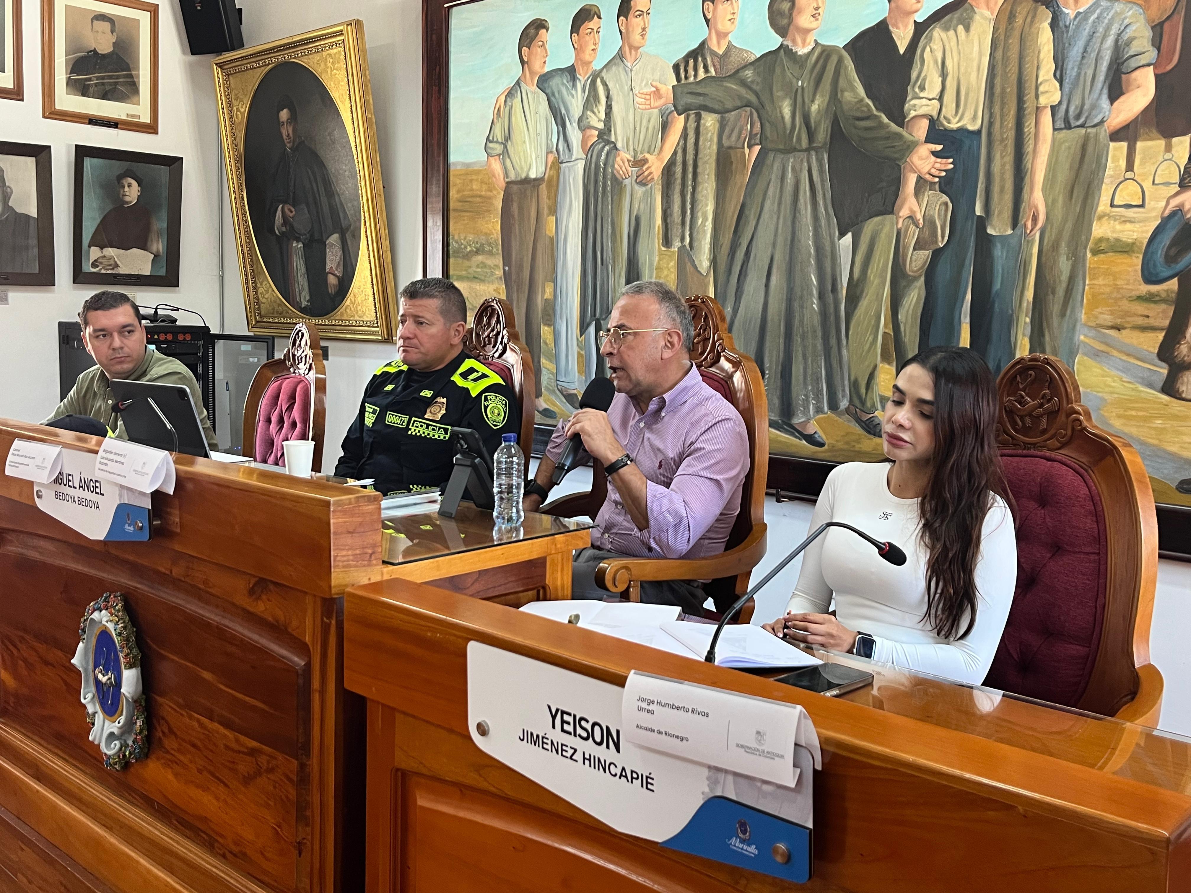 Fuerza Pública aumentará controles en Rionegro y Marinilla luego de Consejo de Seguridad 