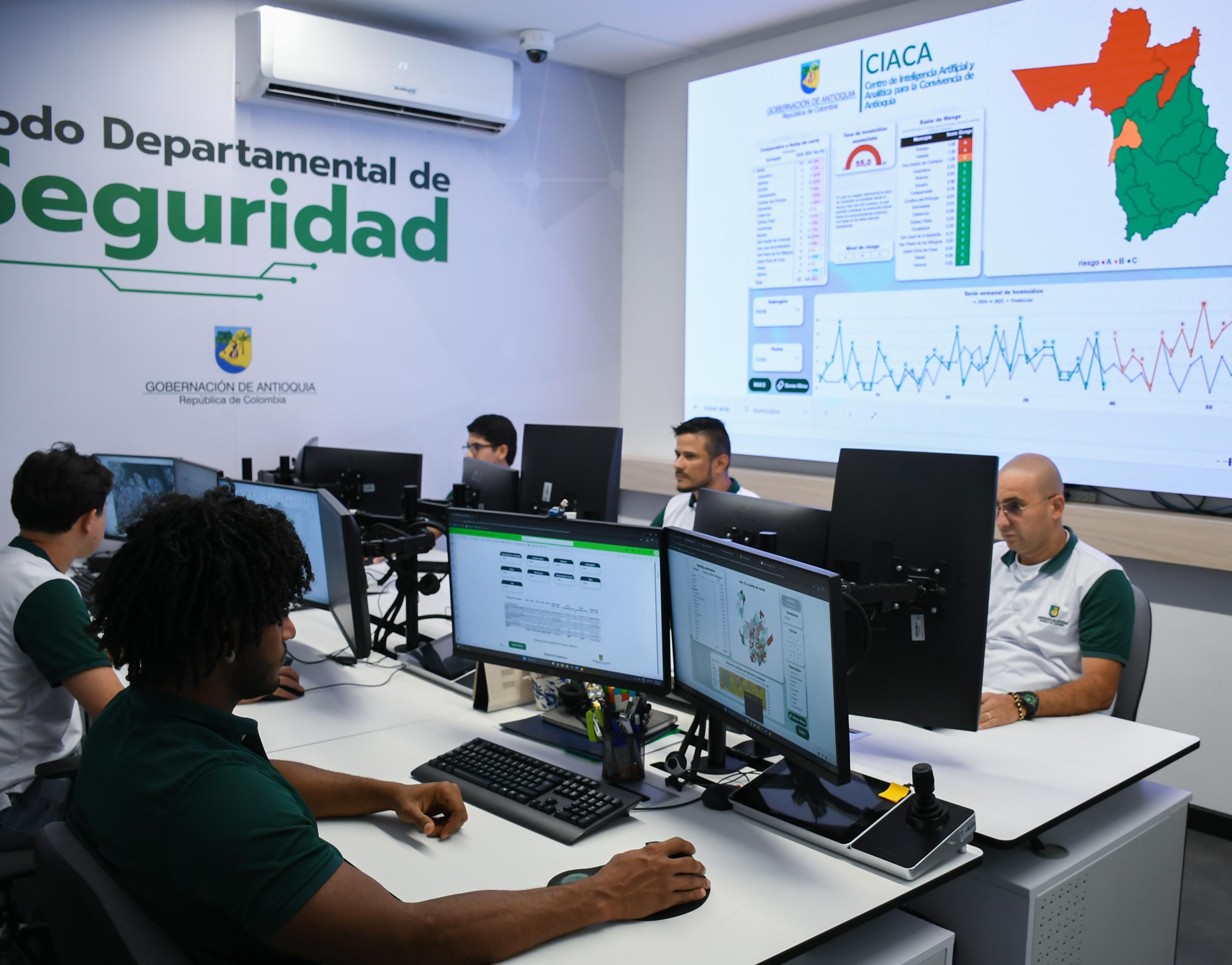 Gobernación de Antioquia puso en marcha el CIACA: primer Centro de Inteligencia Artificial y Analítica en Seguridad en Colombia 