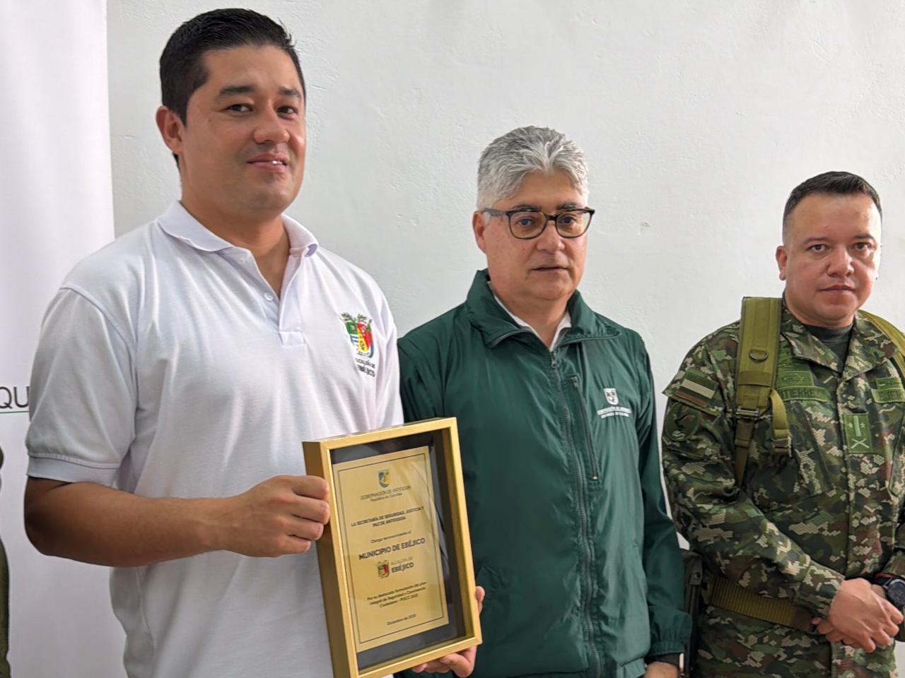 Ebéjico gana la primera versión del concurso al Mejor Plan Integral de Seguridad y Convivencia Ciudadana de Antioquia