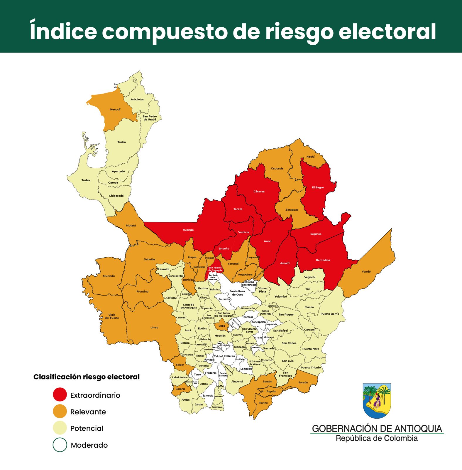 Gobernación de Antioquia presenta modelo para anticipar riesgos en  las elecciones de 2026