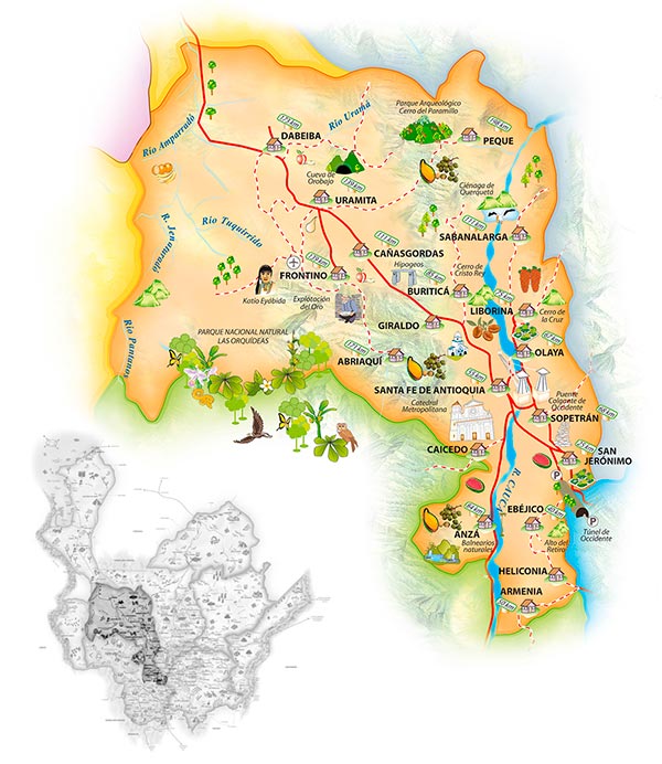 Mapa Municipios Occidente