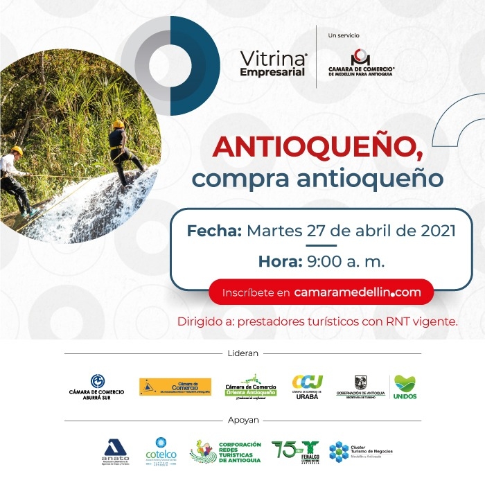 Taller virtual “ANTIOQUEÑO compra antioqueño” para el uso de la plataforma de comercio electrónico Vitrina Empresarial