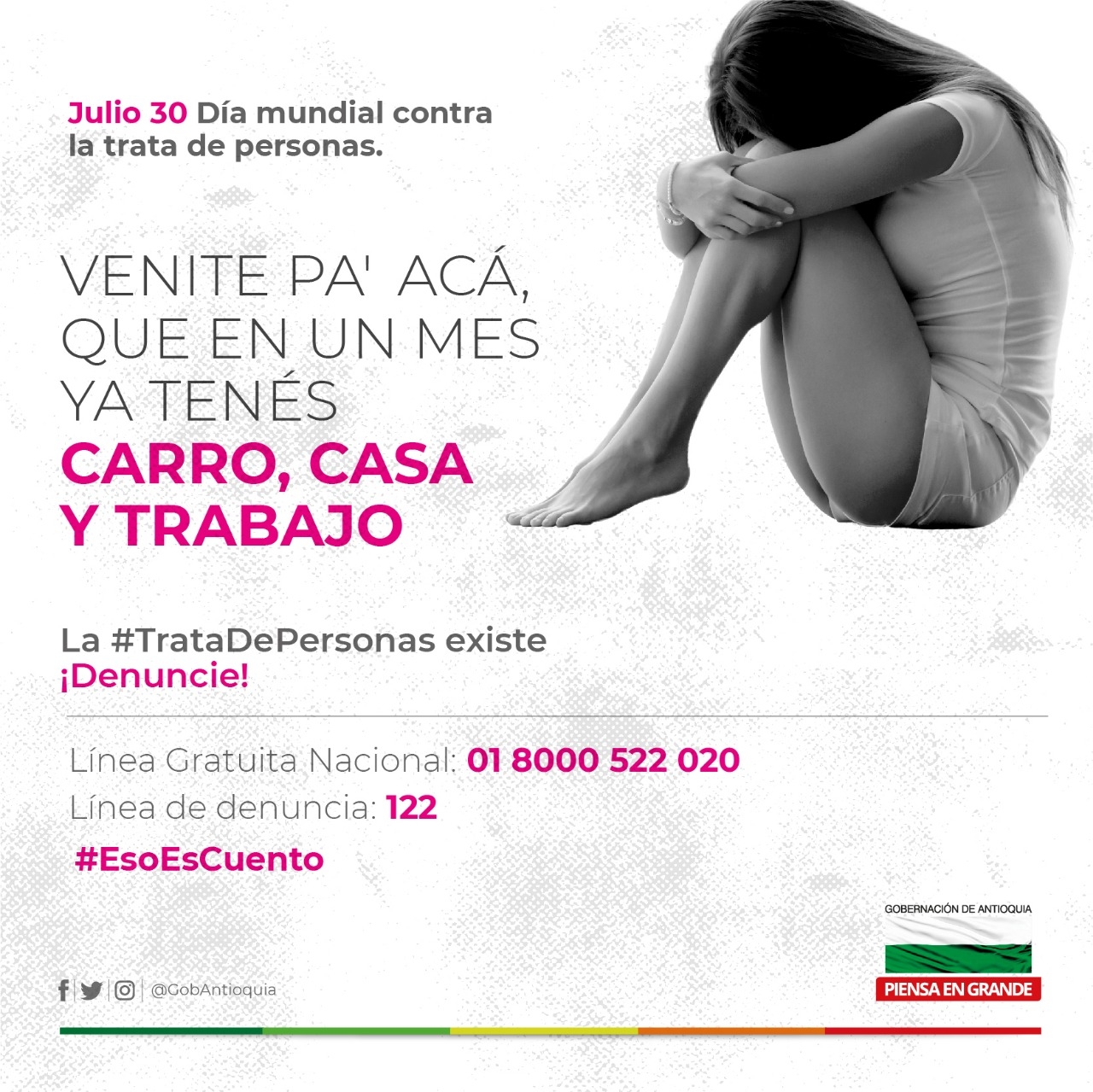 Antioquia dice NO a la trata de personas