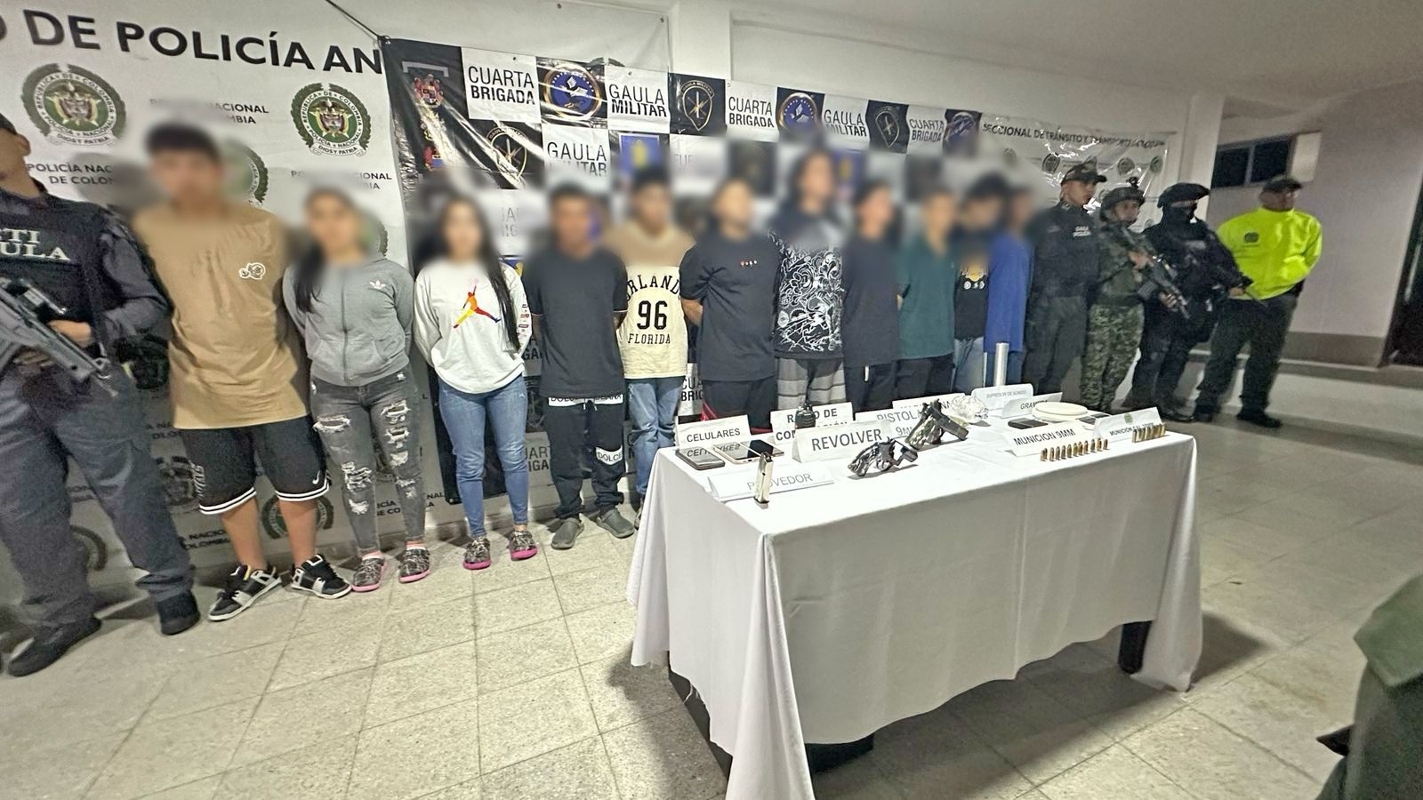 Golpes a bandas criminales del Suroeste y el Nordeste dan tranquilidad a los antioqueños