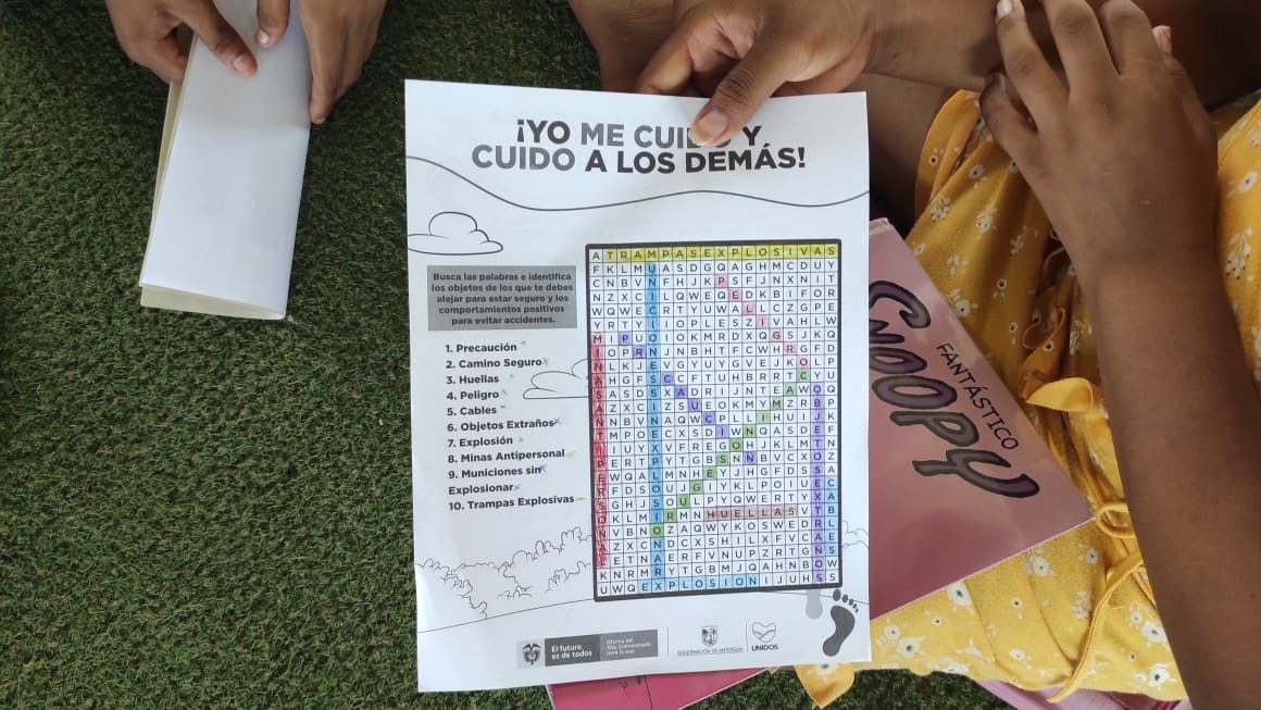 La lucha contra las minas antipersonal se enfrenta con educación y trabajo interinstitucional