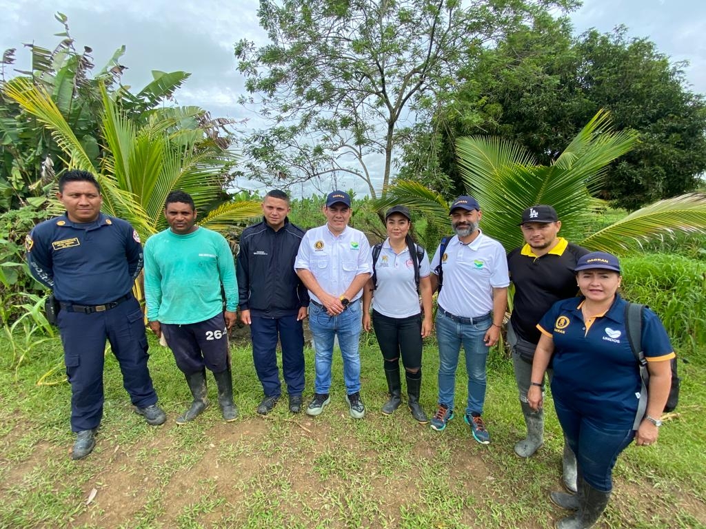 Más de 1.200 personas se benefician con intervención realizada por el Dagran para mitigar el riesgo por inundación en zona rural de Carepa