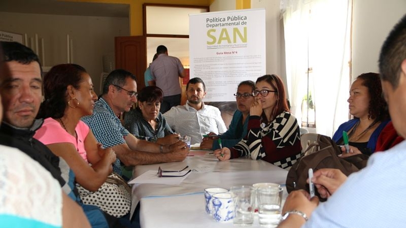 Avanza en el territorio la construcción  de la política pública de SAN