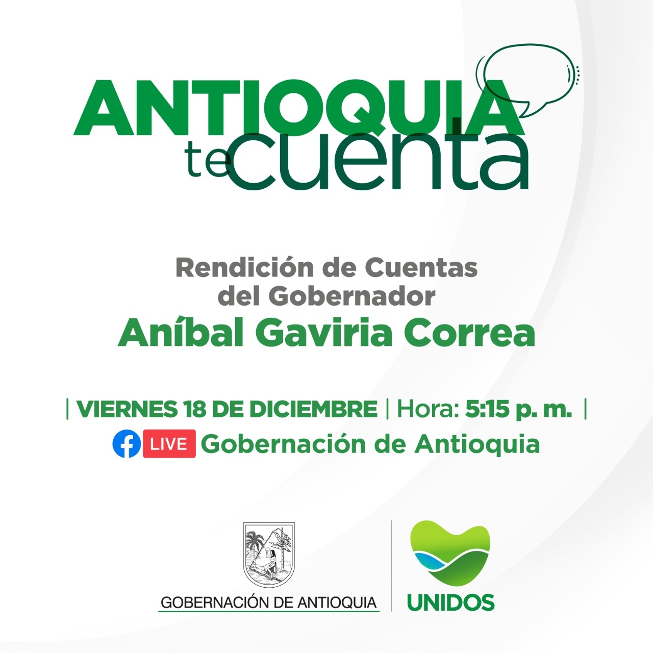 Rendición de Cuentas del Gobernador Aníbal Gaviria