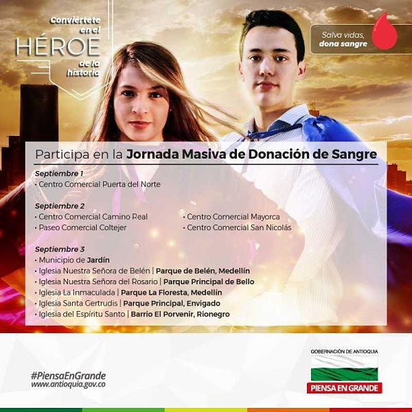 Este fin de semana, habrá jornada de donación de sangre