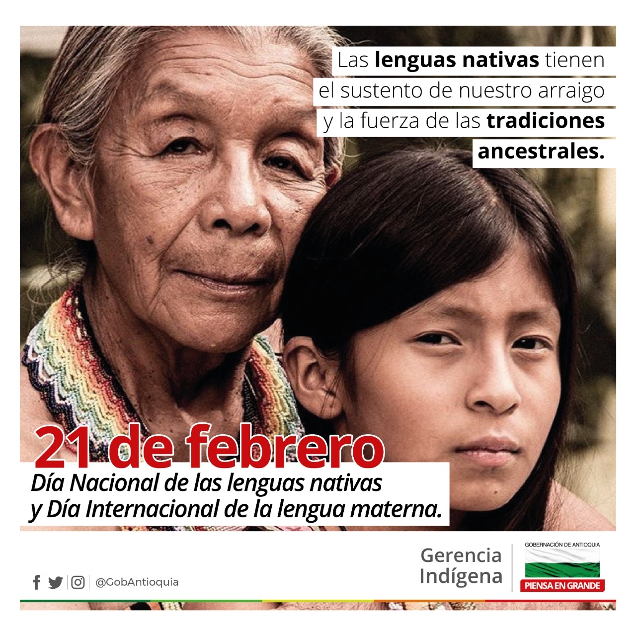 Antioquia celebra el Día Internacional de la Lengua Materna