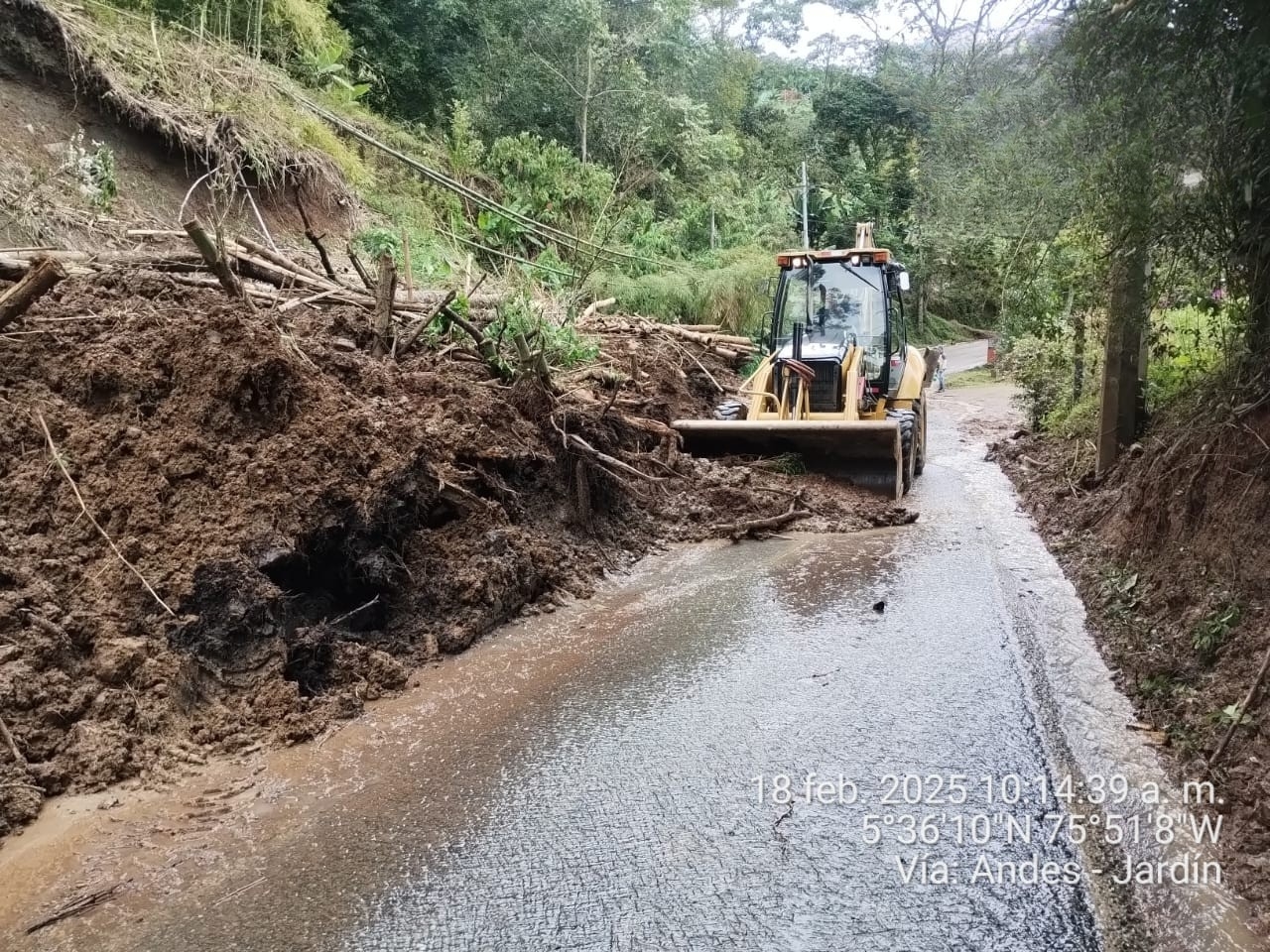 Novedades en las vías de Antioquia por las lluvias de las últimas horas