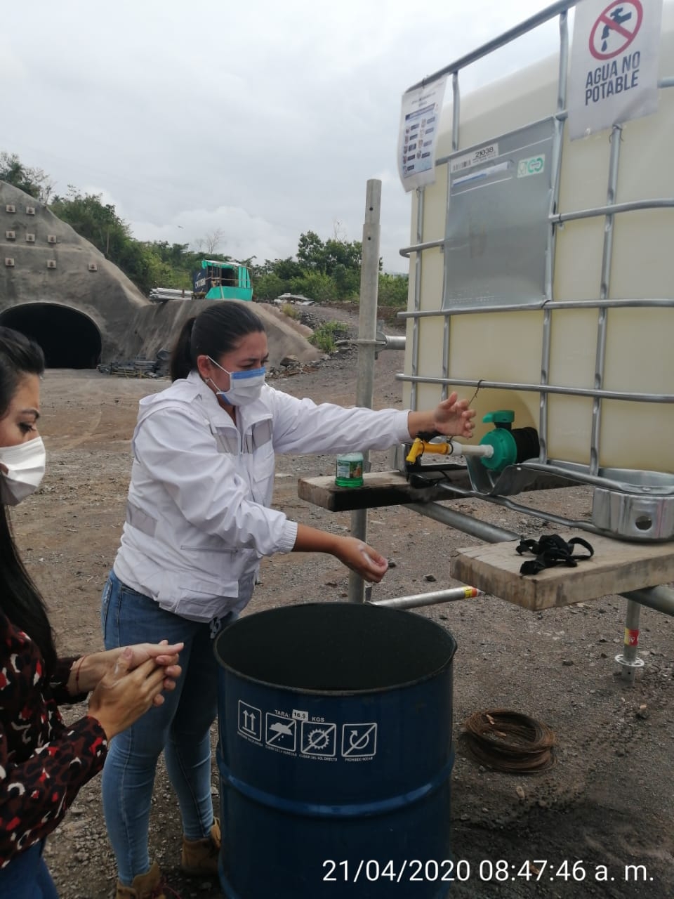 Secretaría de Infraestructura de Antioquia acompañan al personal en las Autopistas 4G para verificar el cumplimiento de los protocolos de bioseguridad.