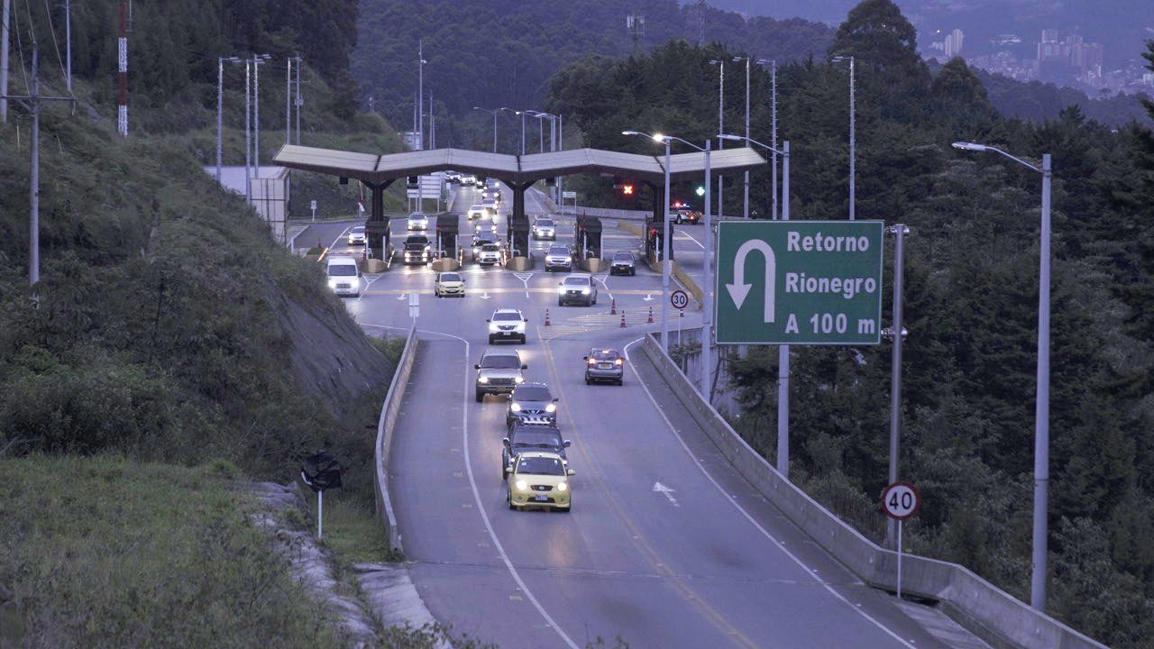 Cierre total nocturno del Túnel de Oriente por mantenimiento