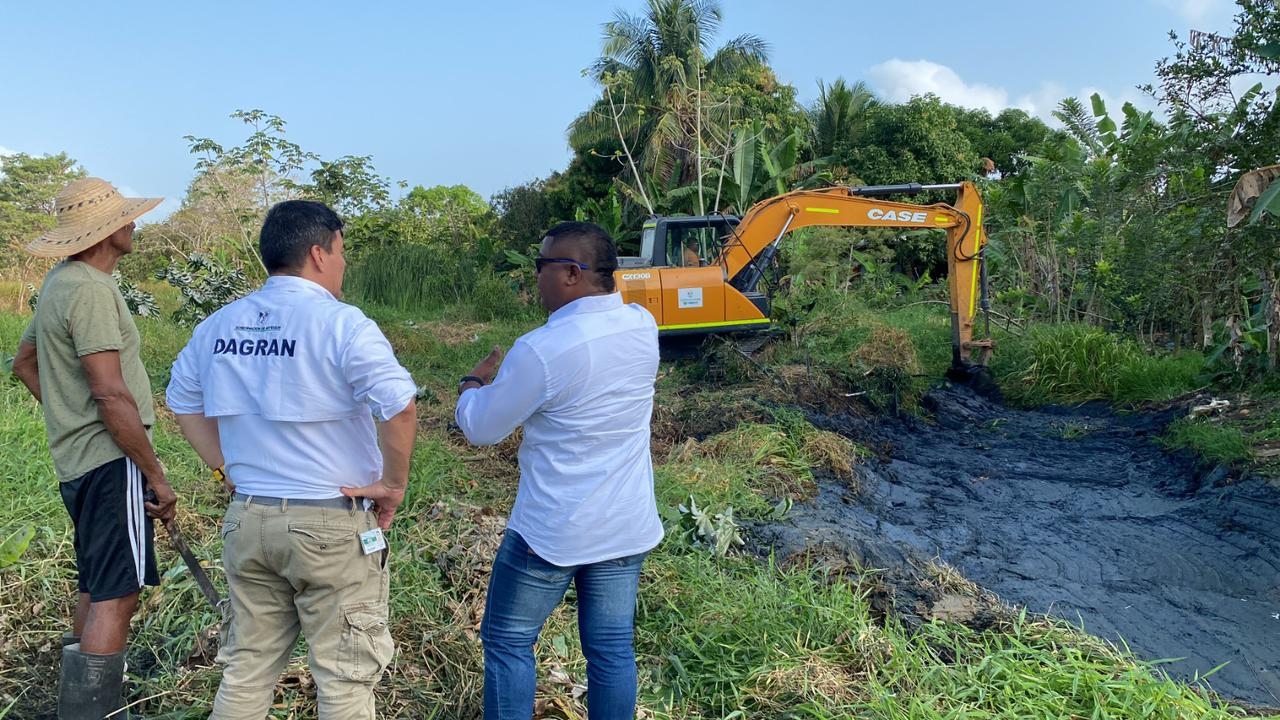 14 municipios han sido intervenidos por el Dagran en 2023, para mitigar el riesgo por inundación en temporada de lluvias