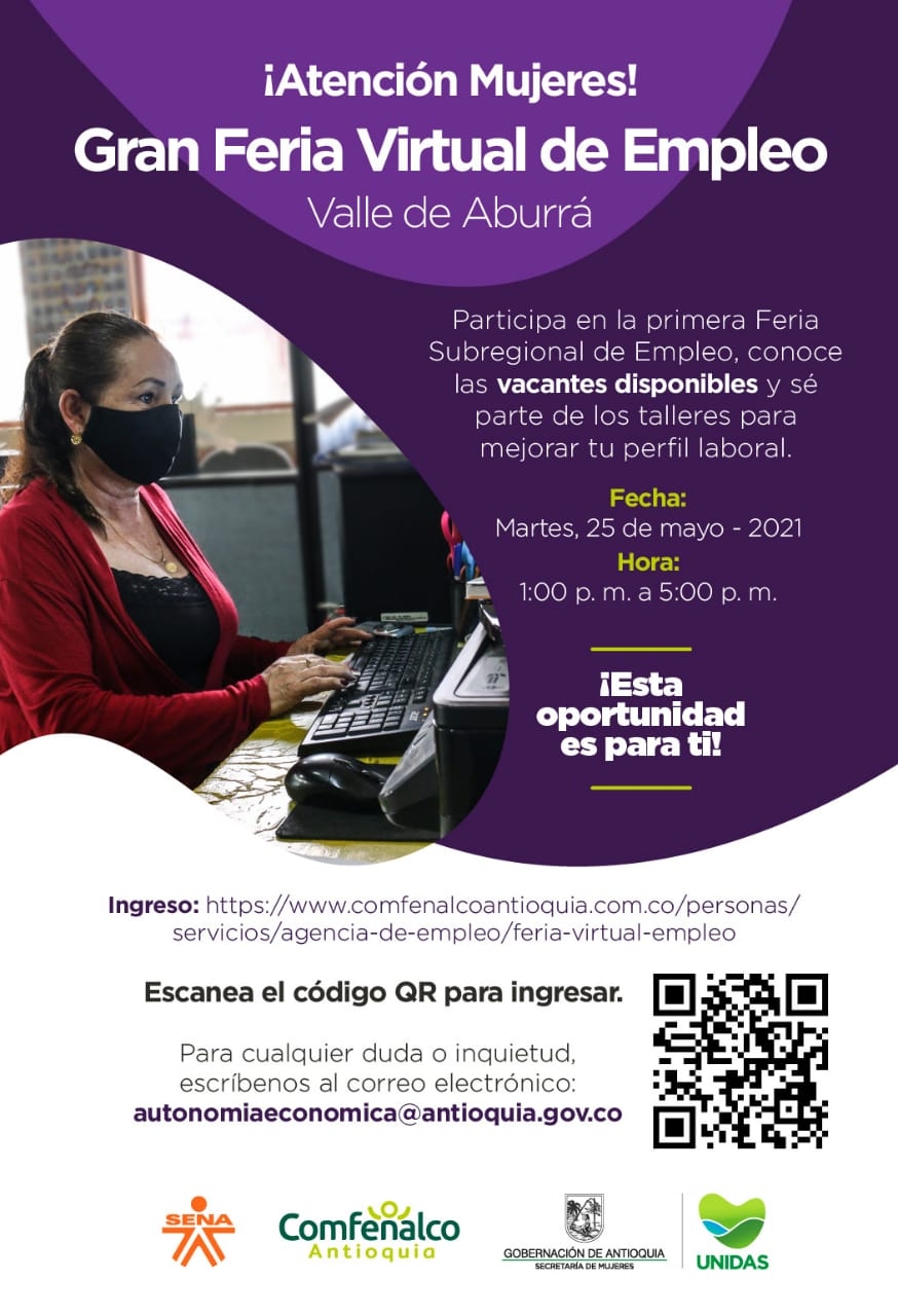 Secretaría de las Mujeres de Antioquia, en alianza con Comfenalco y el SENA, inician estrategia de Ferias de Empleo para Mujeres