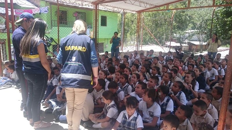 Simulacro de evacuación comunitaria en el municipio de Salgar