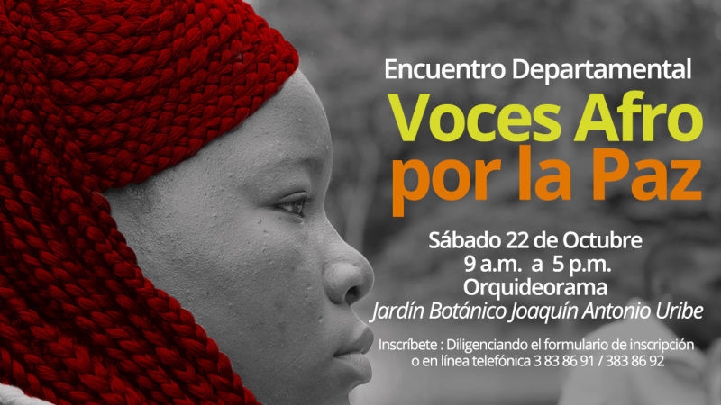 Este sábado 22 de octubre, “Voces Afro por la Paz”