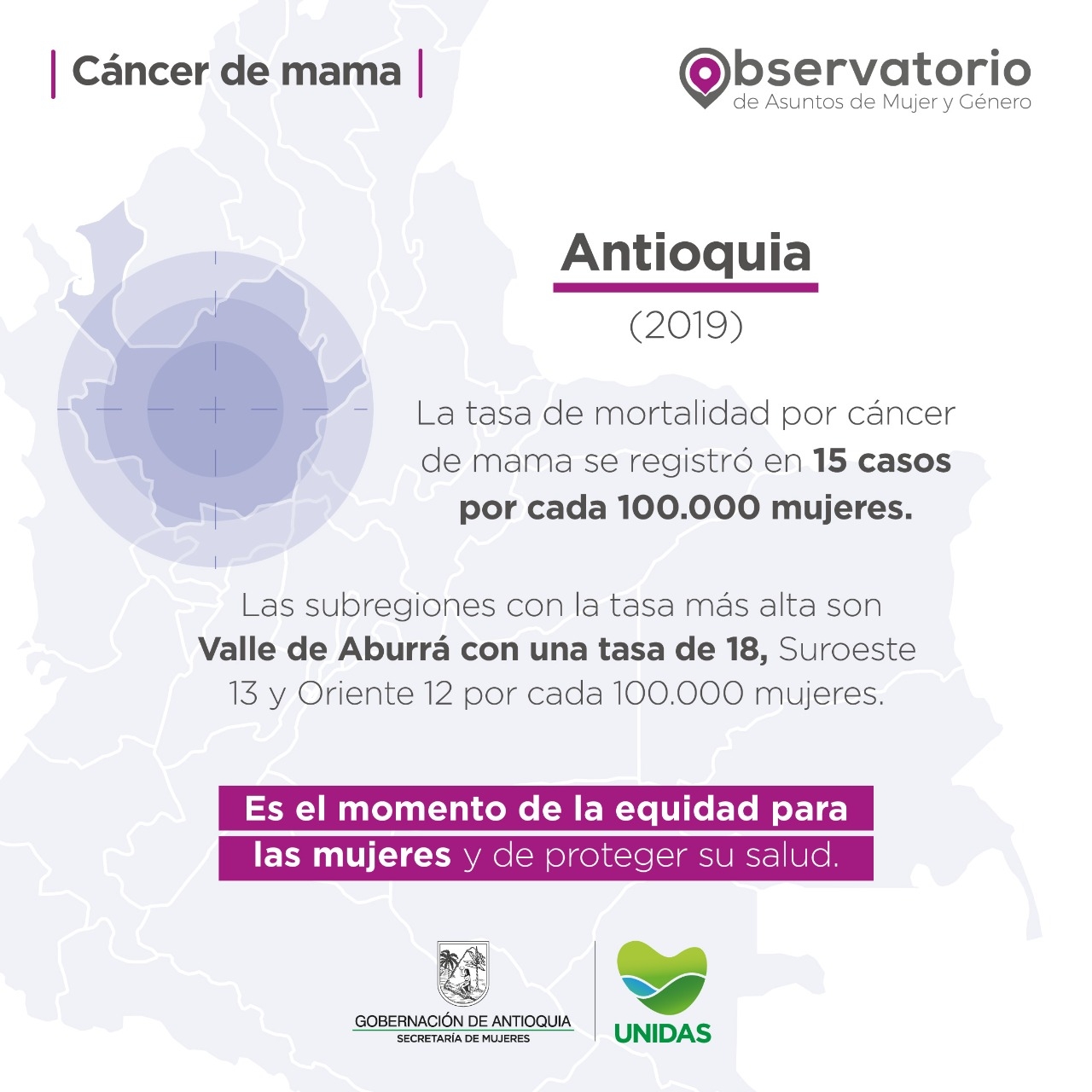 9 de octubre, Día Mundial de la Lucha contra el Cáncer de Mama
