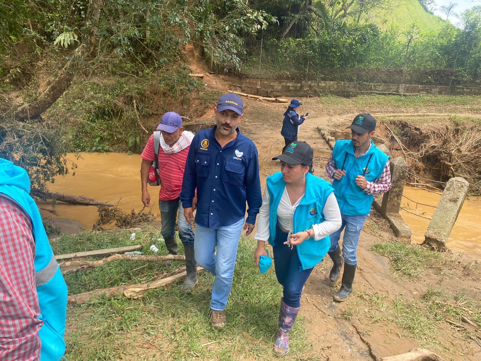 Especialistas del Dagran evalúan condiciones de riesgo en Yolombó y Copacabana luego de movimientos en masa y avenidas torrenciales