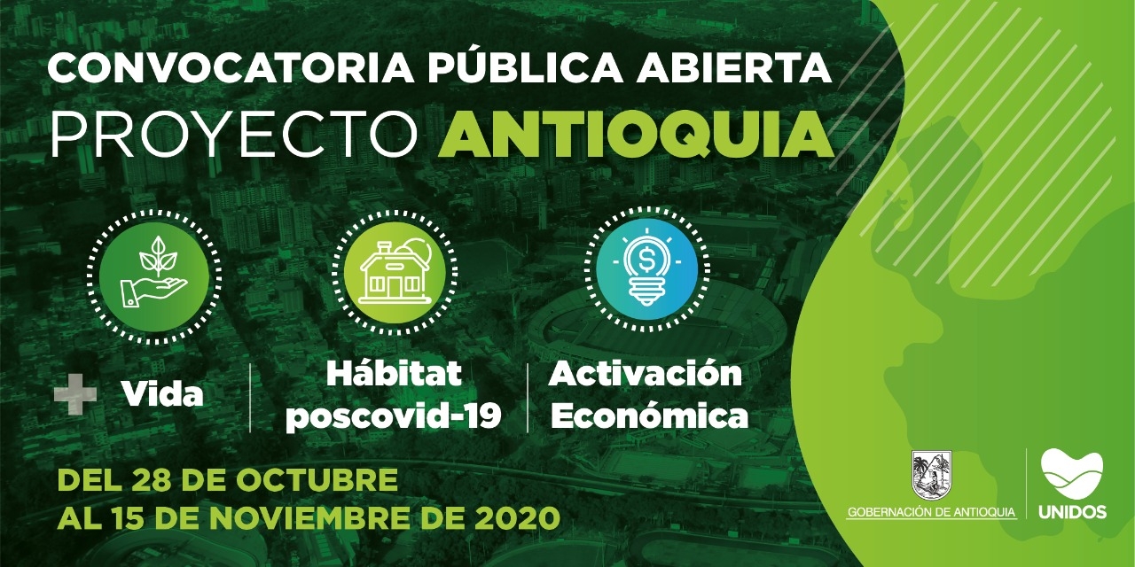 La Gobernación de Antioquia lanza convocatoria pública para propuestas profesionales de proyectos y obras de arquitectura, vivienda, urbanismo, paisajismo entre otras