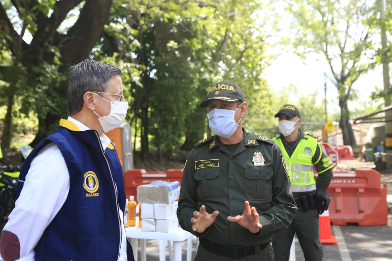 Avanza la instalación de los 22 puestos de control sanitario en las vías de Antioquia