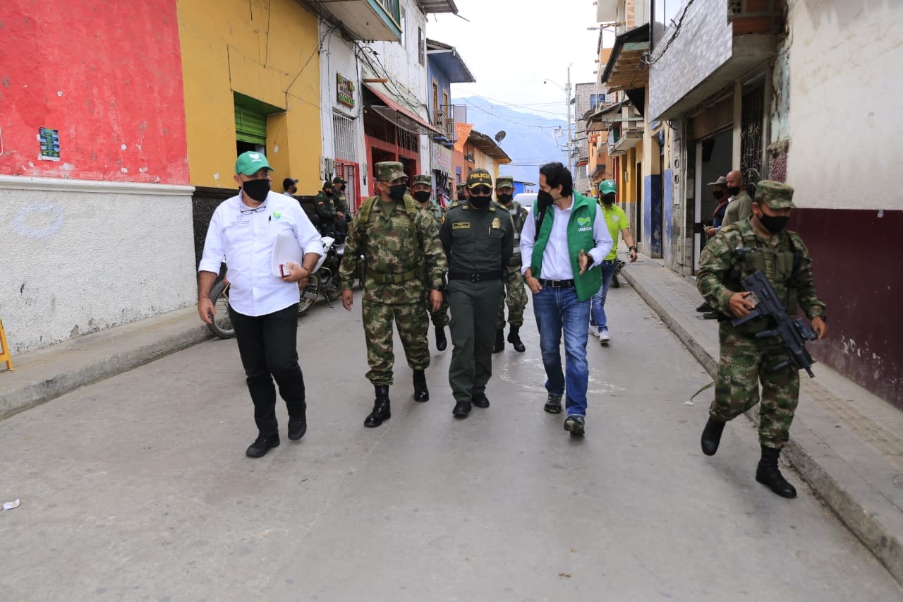 Institucionalidad continuará con atención a desplazados en Ituango y facilitará condiciones de seguridad para su retorno voluntario