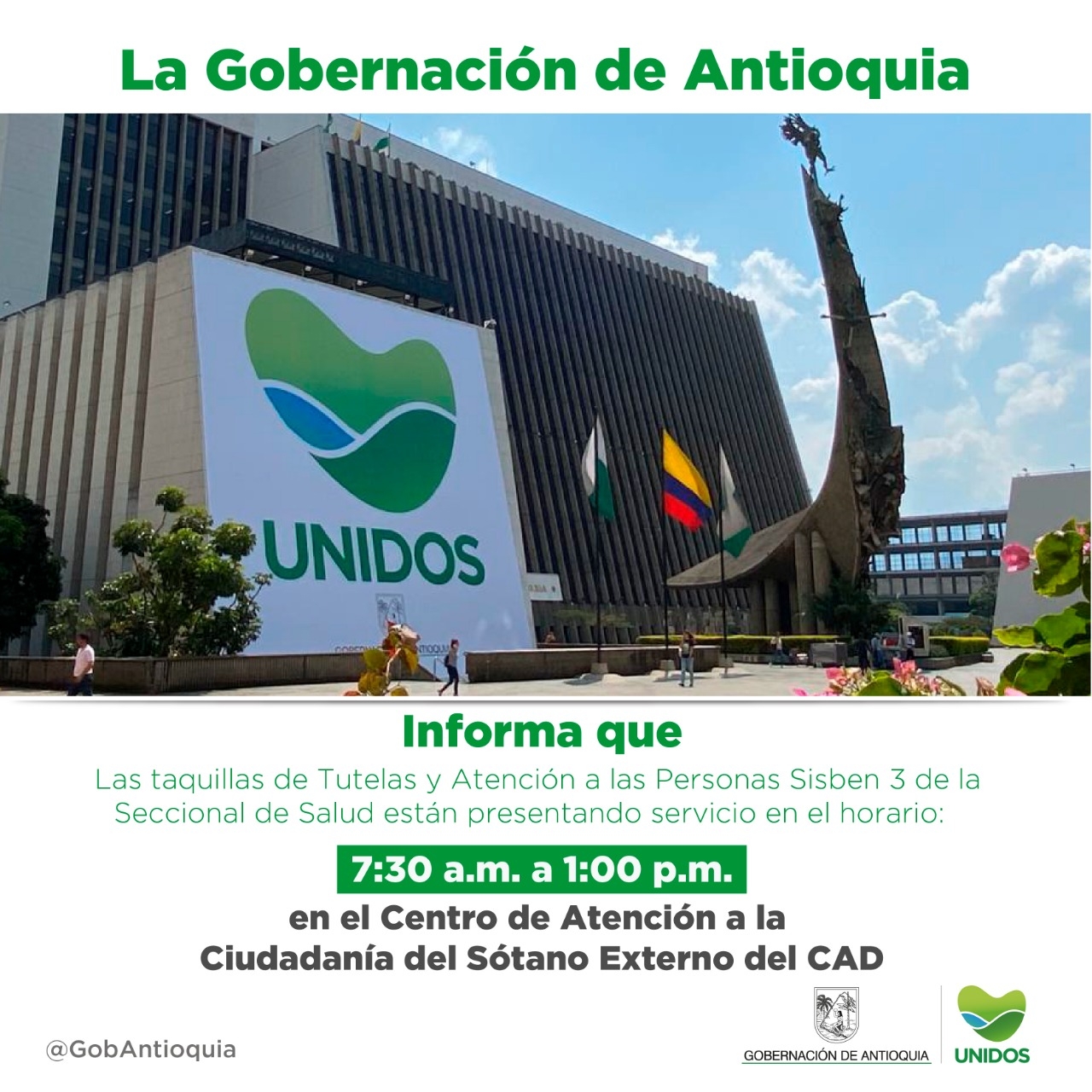 En la Gobernación de Antioquia se garantiza que la población más vulnerable siga accediendo a los servicios de salud