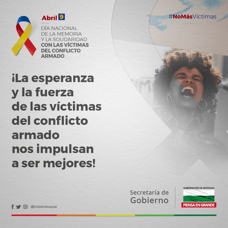 Antioquia dignifica la memoria de las víctimas