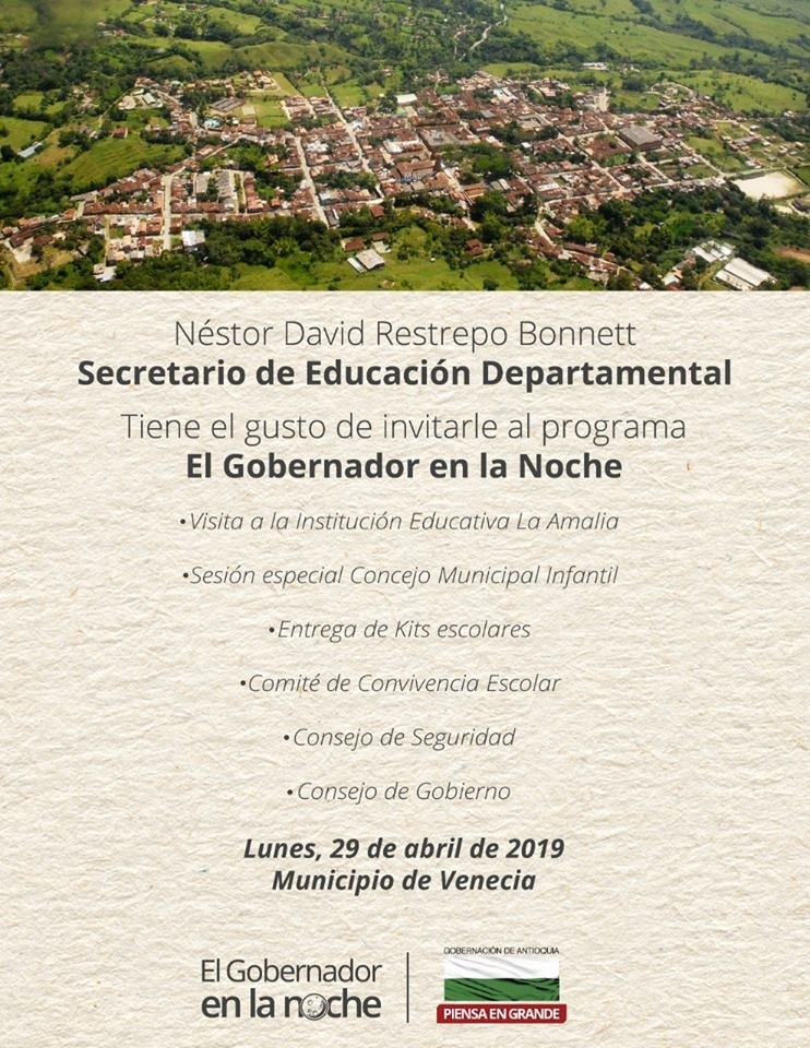 A Venecia llegará El Gobernador en la Noche