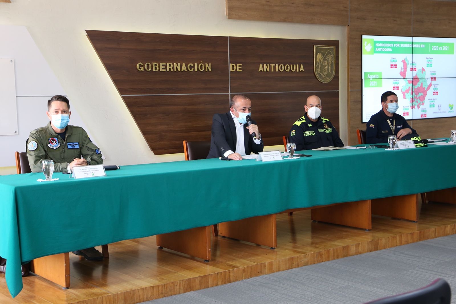 Gobernación de Antioquia lideró Consejo de Seguridad para abordar tema de homicidios en Antioquia y permanencia irregular de migrantes en el departamento