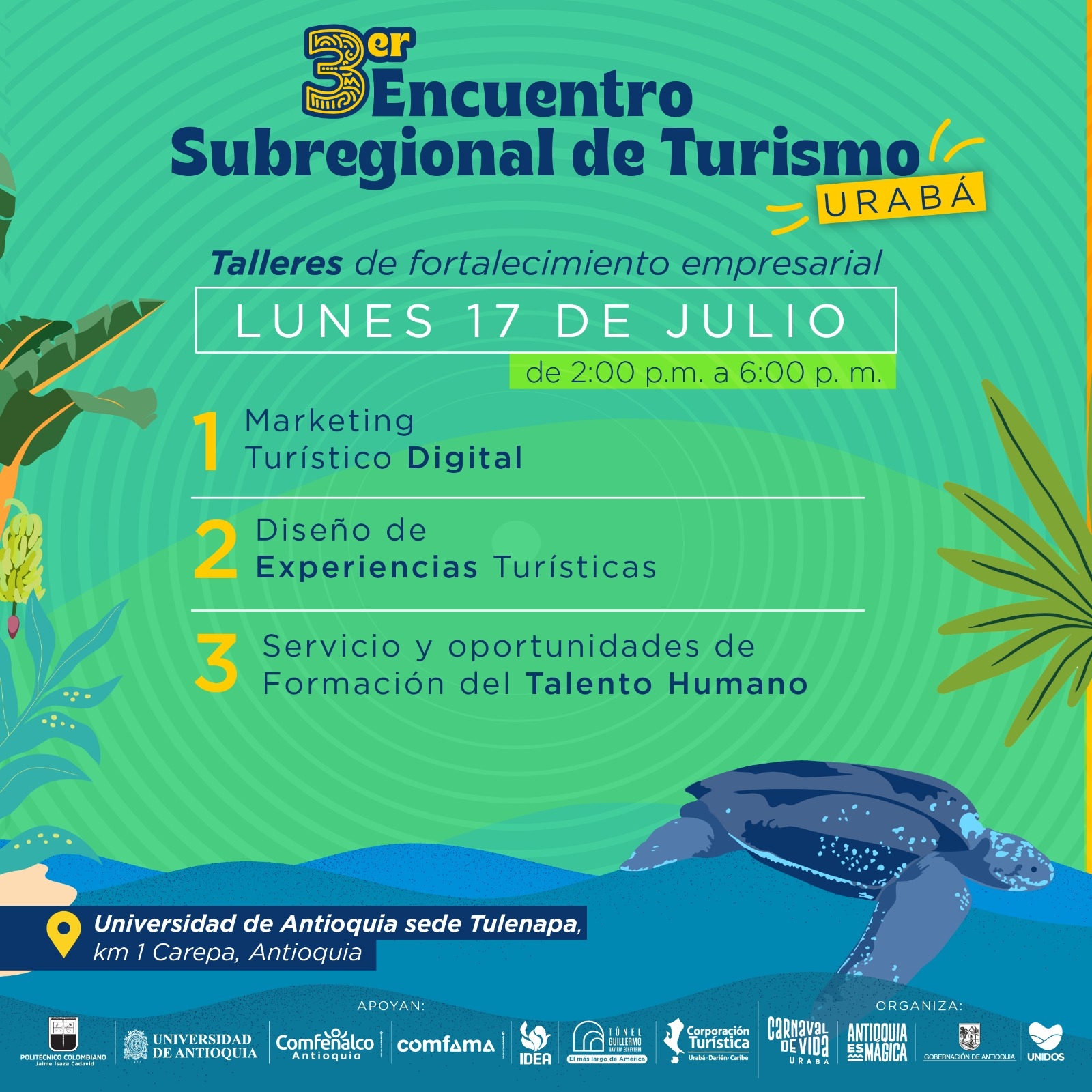 Urabá se prepara para recibir el Tercer Encuentro Subregional de Turismo