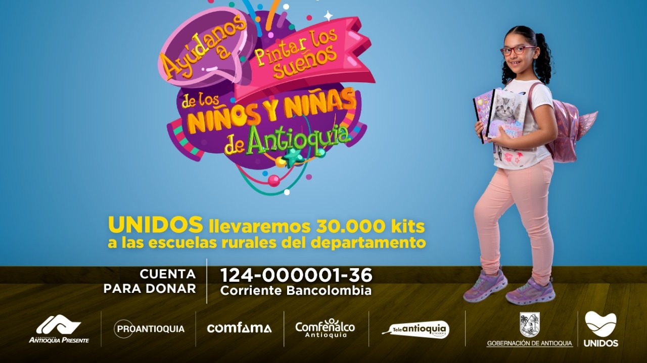 La campaña Un Día por la Educación Rural sumará esfuerzos para llegar a los lugares más apartados de Antioquia