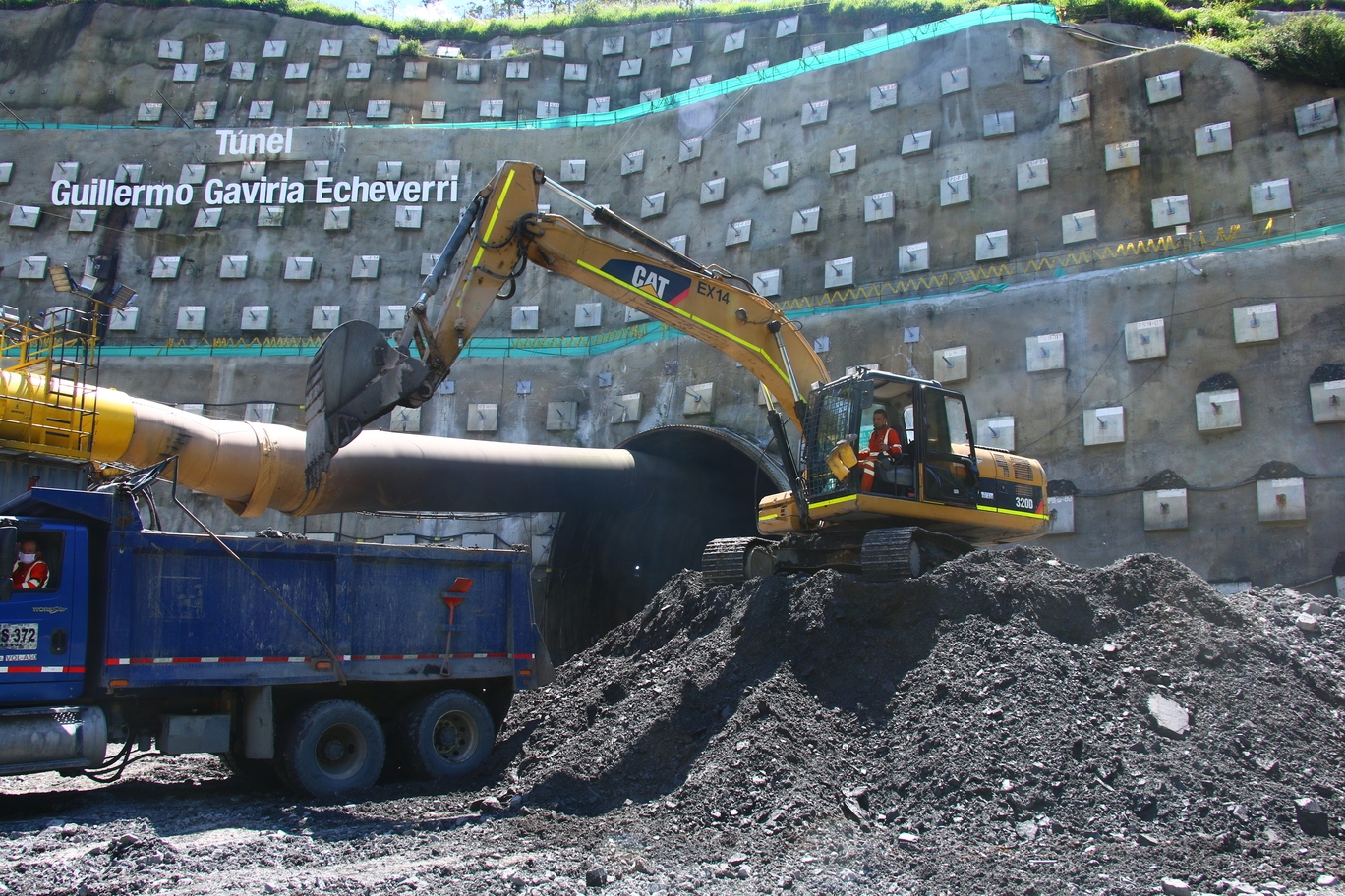 El Túnel Guillermo Gaviria Echeverri supera los 3 kilometros de excavación