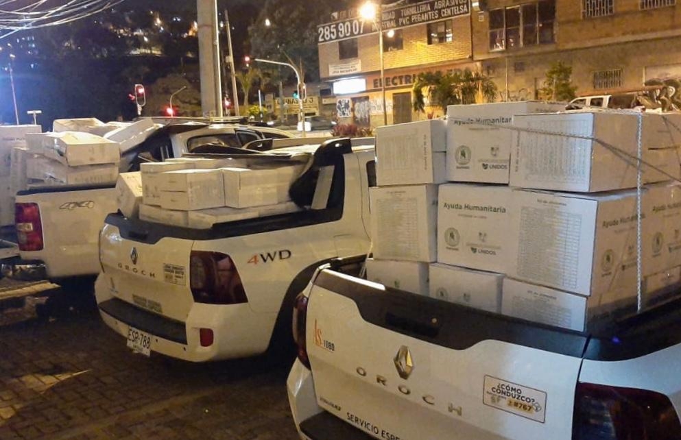 Dapard entregó ayudas humanitarias a las 73 familias afectadas por la creciente de la quebrada La García en Bello