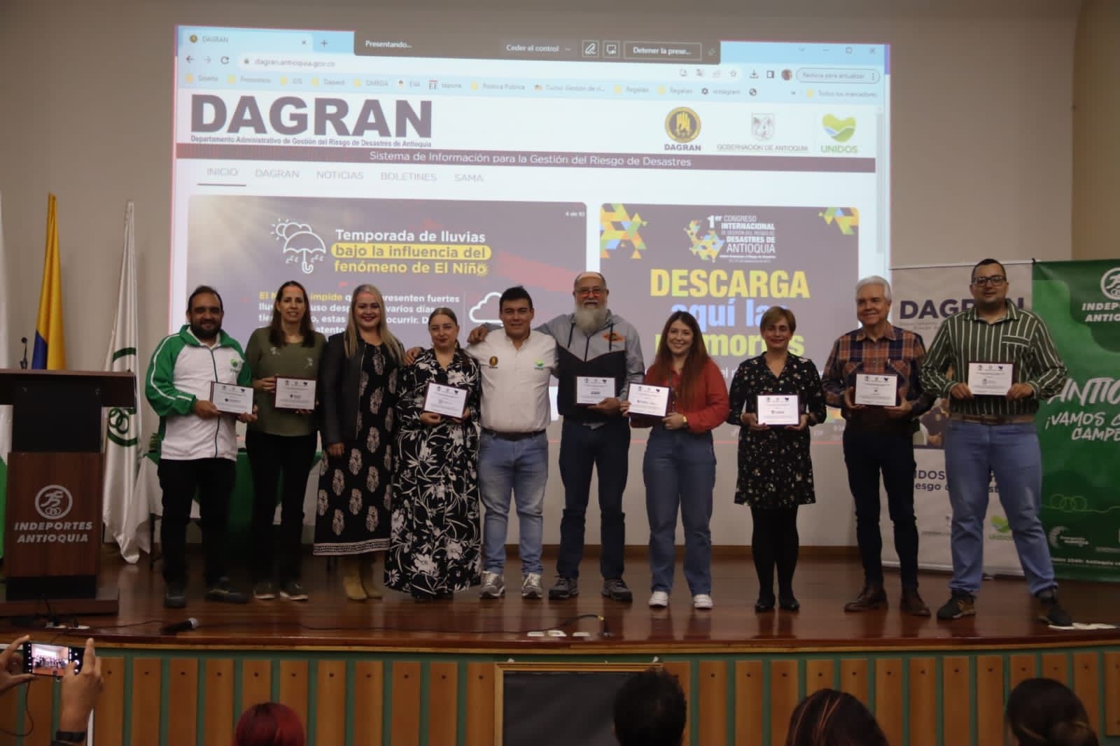 El Dagran presentó en el comité de Conocimiento y Reducción del Riesgo, la caracterización de escenarios de riesgo de Antioquia
