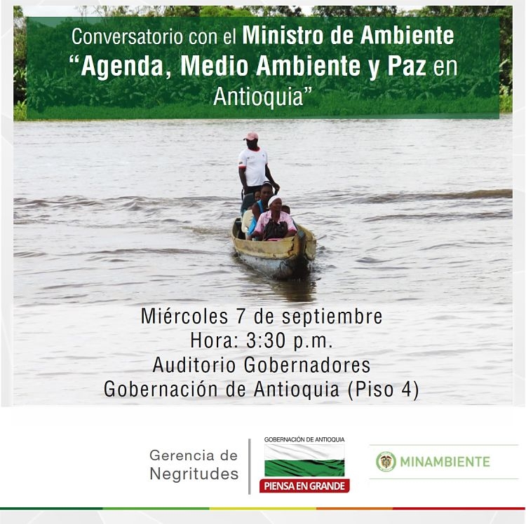 Invitación conversatorio con el ministro de Medio Ambiente