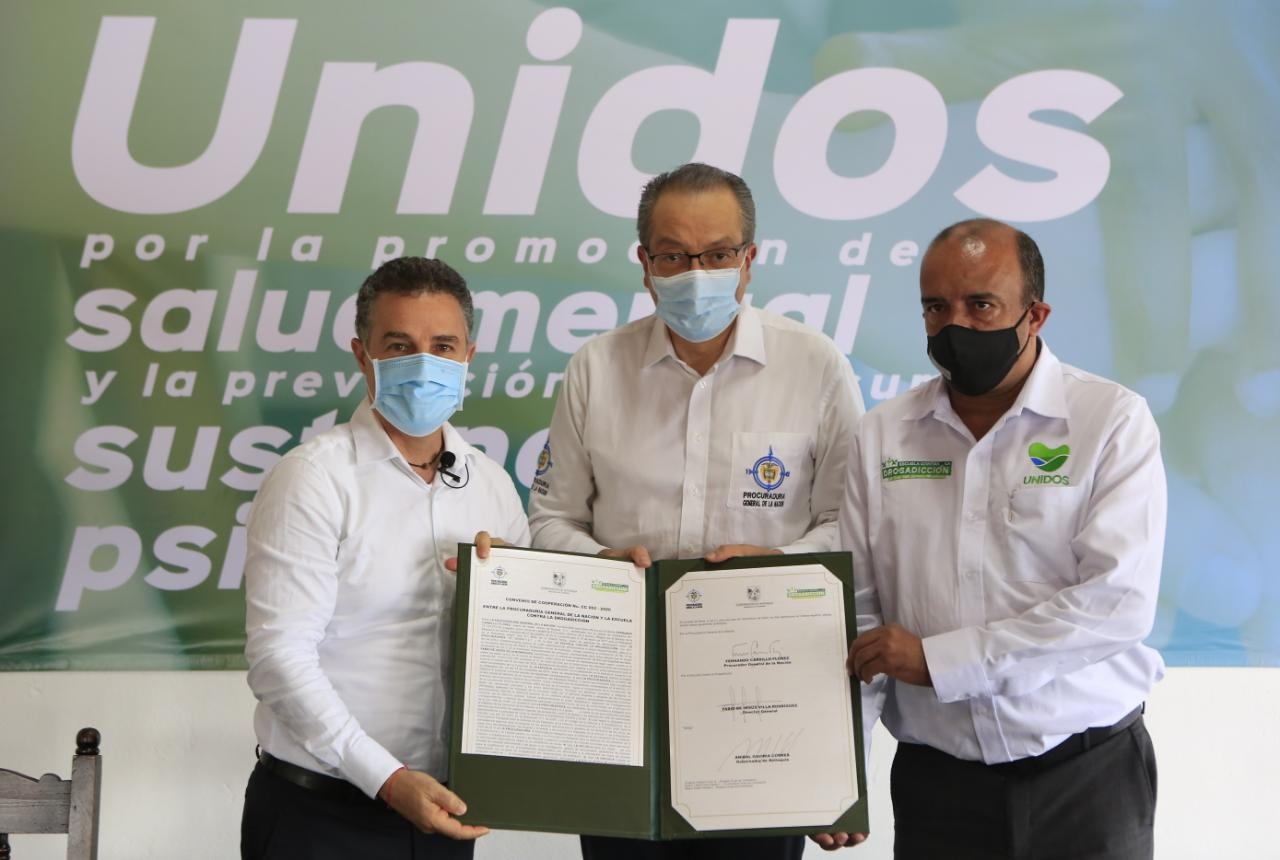 La Procuraduría General de la Nación y la Escuela contra la Drogadicción, Unidos por la Salud Mental de los antioqueños