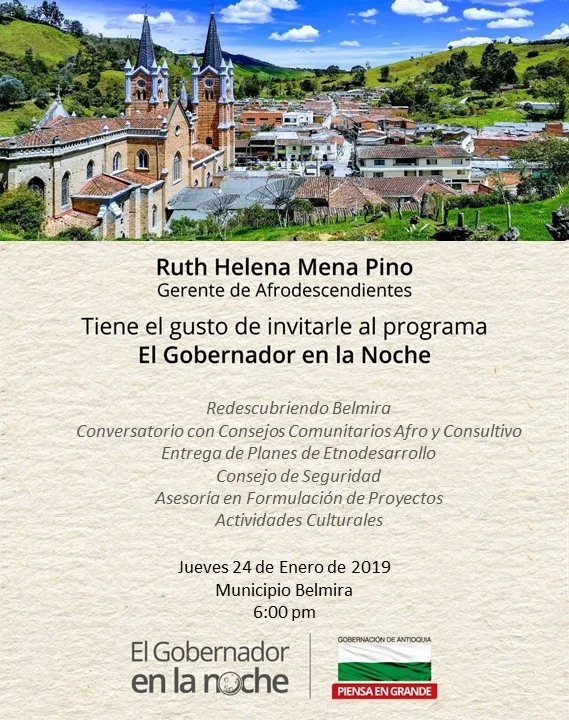 El Gobernador en la Noche llega al municipio de Belmira este 24 de enero