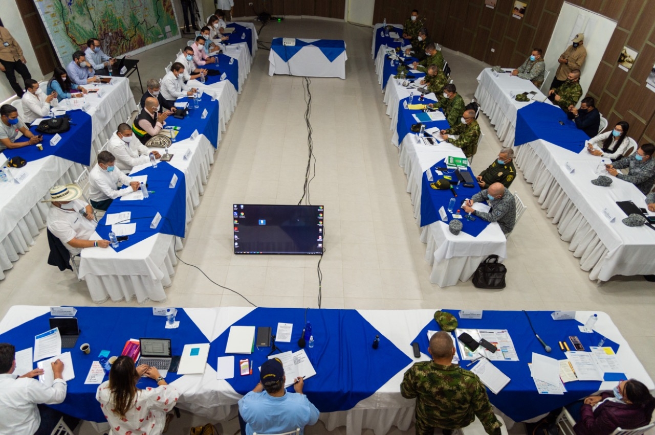 Gobernador (e) de Antioquia presentó al presidente de la República la estrategia que adelanta la Gobernación en el Bajo Cauca para contrarrestar la delincuencia